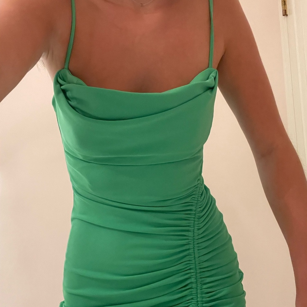 Zara Green Midi length dress